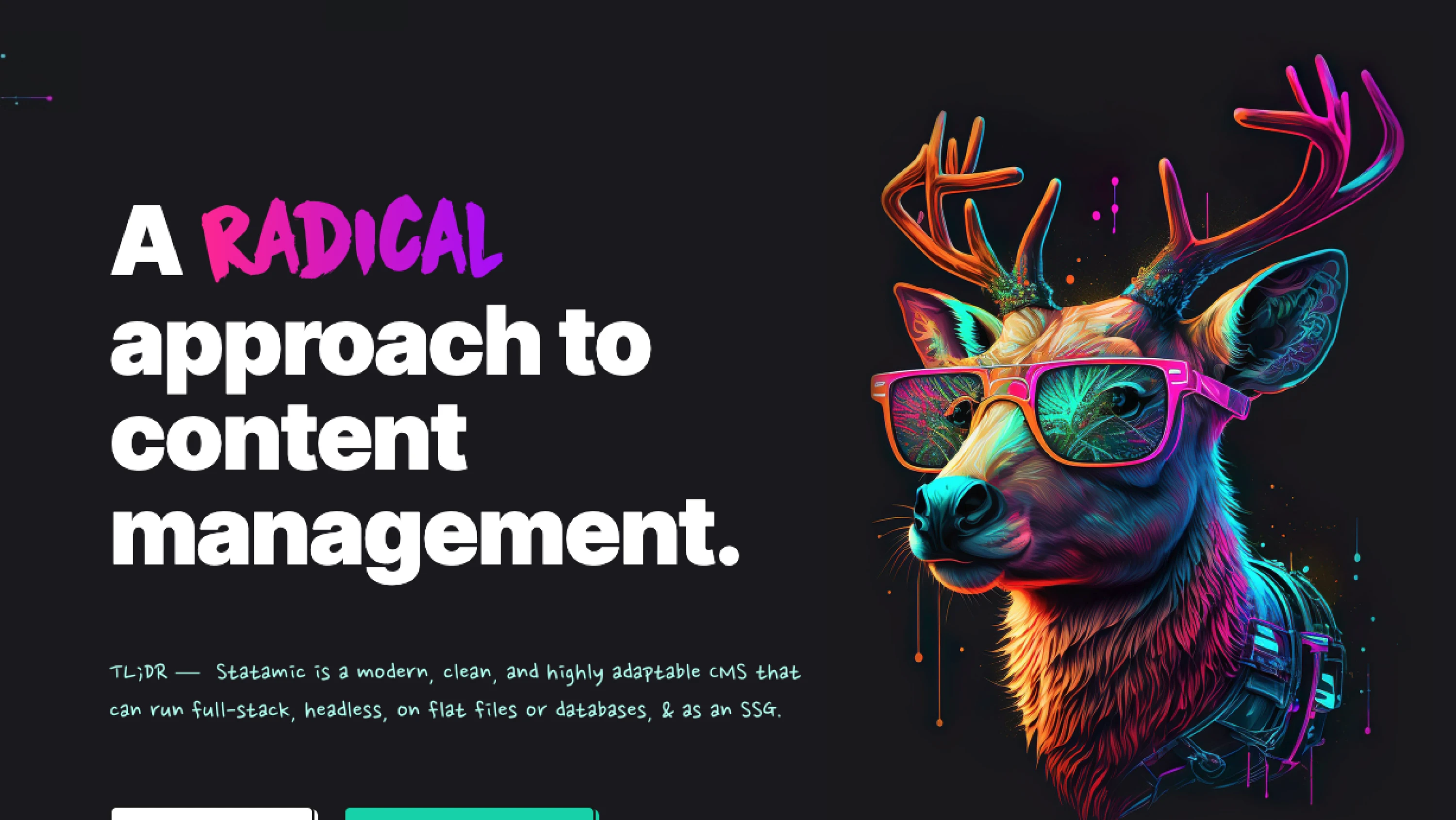Migrating this site to Statamic Screenshot of the statamic website