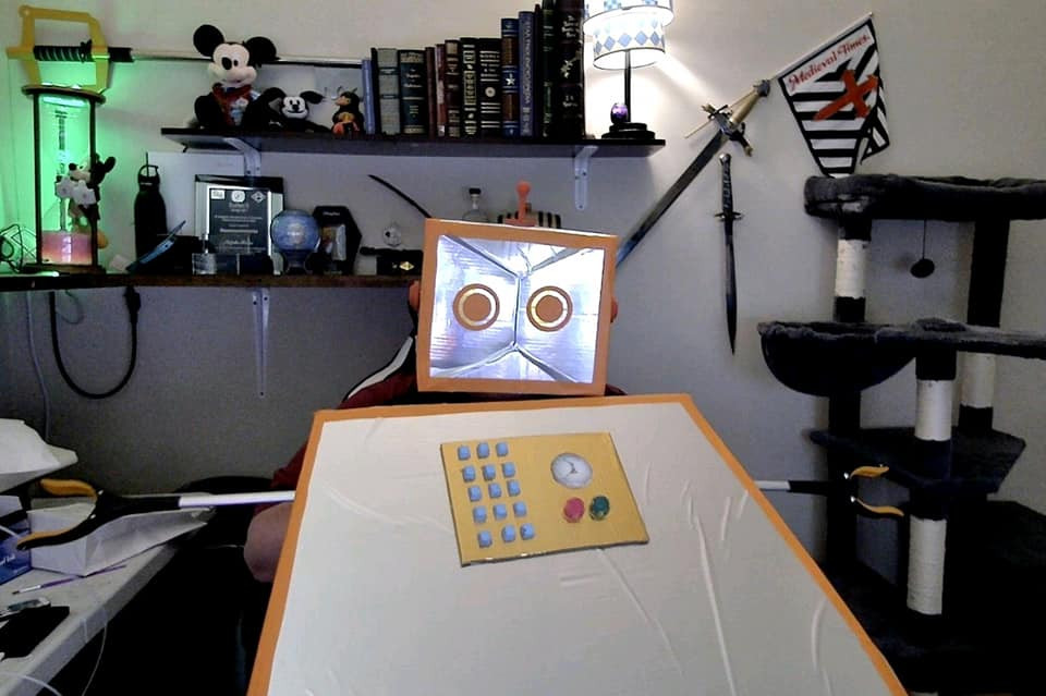 Nick as JoeBot for Halloween